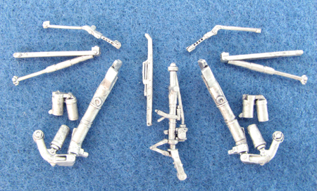 Mitsubishi F1/T2 Landing Gear (replacement for 1/48 Hasegawa sac48110