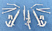 Mitsubishi F1/T2 Landing Gear  (replacement for 1/48 Hasegawa sac48110