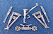 F16 Fighting Falcon Landing Gear (Has) (detailed replacement for 1/48 Hasegawa) sac48114
