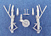 Messerschmitt Me410 Landing Gear (replacement for 1/48 Revell/ProModeler/Hasegawa) sac48117