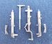 Me 262 A1a/U4 Landing Gear (replacement for 1/48 Hobby Boss) sac48121