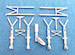 Savoia-Marchetti SM79 Landing Gear (replacement for 1/48 Trumpeter) sac48122