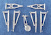 Focke Wulf FW189 Uhu Landing Gear (replacement for 1/48 Tamiya) sac48124
