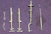 Messerschmitt 262 A1a/U3 Landing Gear (replacement for 1/48 Hobby Boss) sac48126