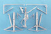 S2F Tracker Landing Gear  (replacement for 1/48 Kinetic) sac48130