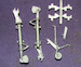 F8F Bearcat Landing Gear & Wing Hinges (Hobby Boss) sac48157