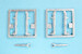 Spitfire MKIXc (Early/Late) Landing Gear 2 sets (Eduard) SAC48357