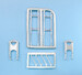 Fokker G1A Landing gear (Mikro Mir) SAC48421