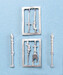 Lavochkin La11 'Fang' Landing gear (Hobby Boss) SAC48423