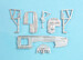 B25C/D Mitchell landing Gear and ballast (Airfix) SAC72156