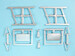 Fokker DR1 Landing Gear and wing struts (2 sets) (Eduard) SAC72172