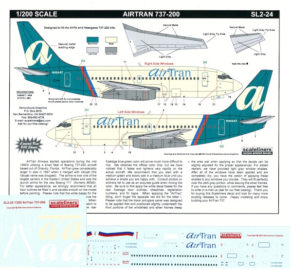 Boeing 737-200 (Air Tran)  SL2-24