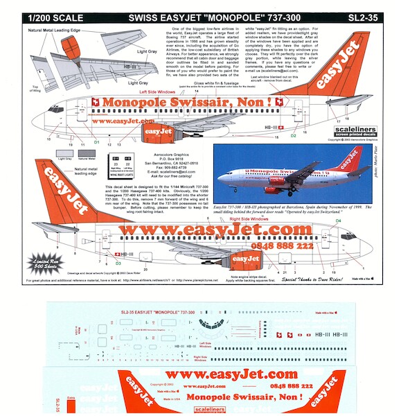 Boeing 737-300 ("Monopole")  SL2-35