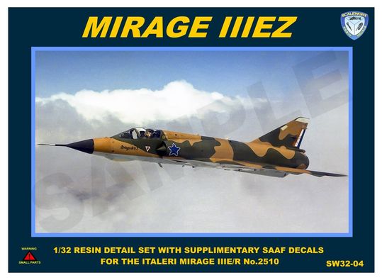 Mirage IIIEZ Update and Detailset for Italeri Mirage IIIE/R kit 2510) SW32-04