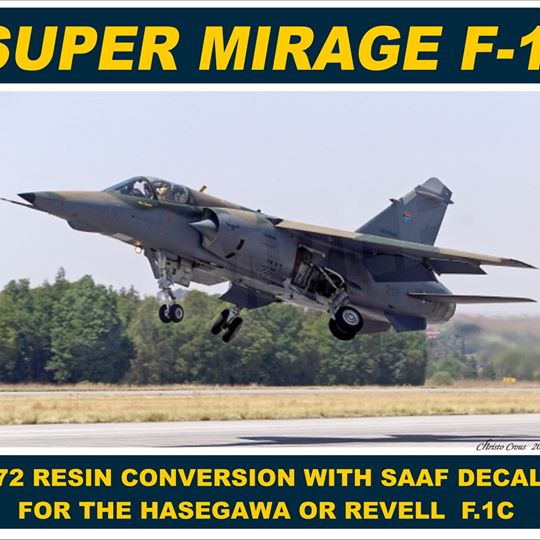 Super Mirage F1 Conversion (for Hasegawa/Revell F1C) sw72-32