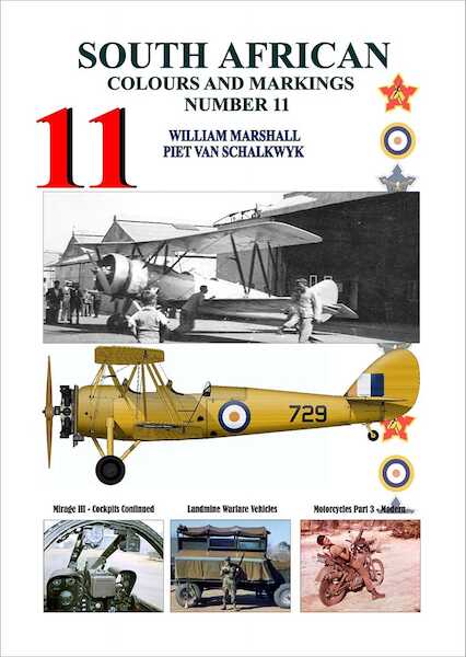 South African Colours & Markings 11 (AVRO Tutor in SAAF service, Mirage III Part 3, Landmine warfare vehicles,  9781990977497