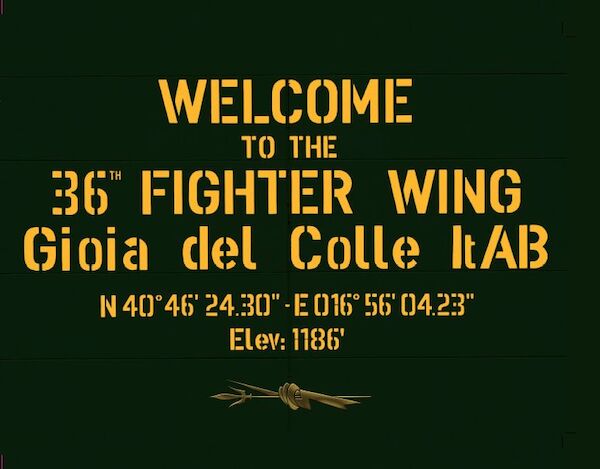 Welcome to the 36th Fighter Wing at Gioia del Colle  9788894284980