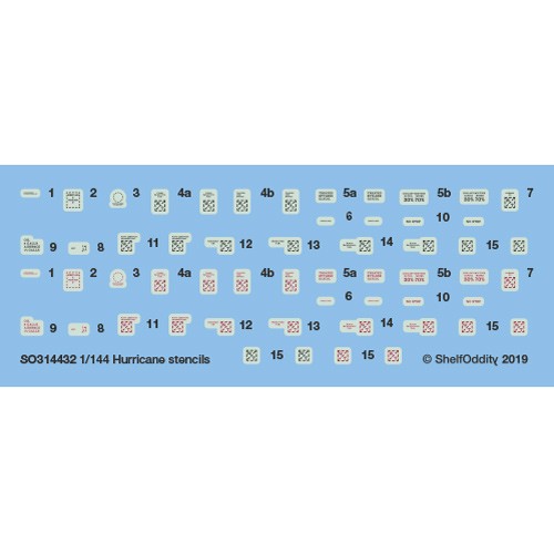 Hawker Hurricane Stencils  SO3144032