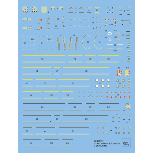 BAC Canberra B2 (Stencils)  SO314417