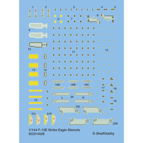 F15C/D/E Stencils  SO314428