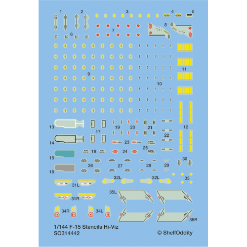 F15B Eagle Hi-Viz Stencils  SO314442