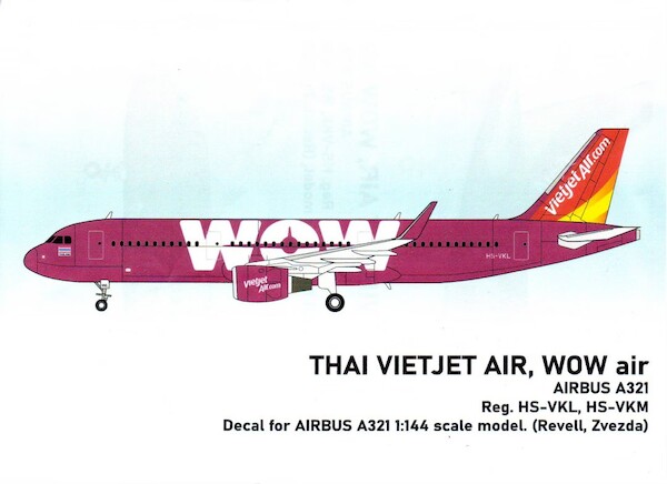 Airbus A321 (Vietjet Air, Wow Air HS-VKL, -VKM)  SSD144-003