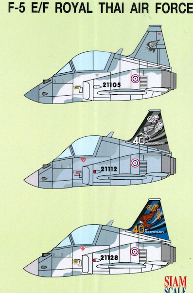 Royal Thai Air force F5E/F Tiger anniversary specials eggcraft SSN-COMPACT-3