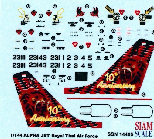 Alpha Jet (Royal Thai AF) 40th Anniversary SSN14405