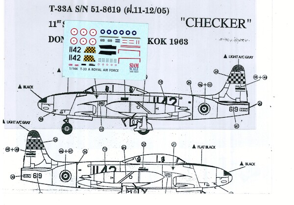 Lockheed T33 T'bird (11sq RTAF) SSN14431