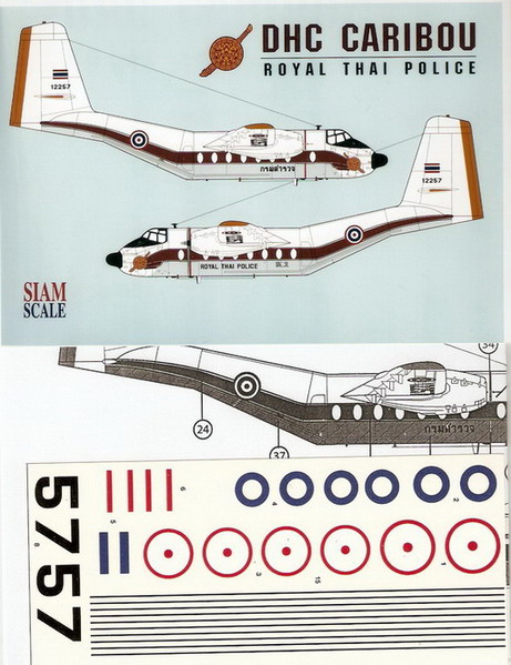 De Havilland DHC4 Caribou Royal Thai police) SSN14449