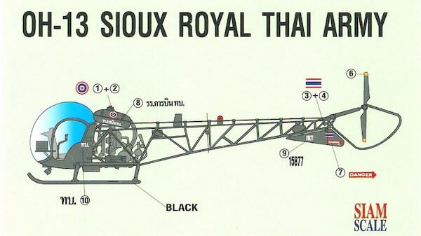 Bell OH13 Sioux (Royal Thai Army) ssn32016