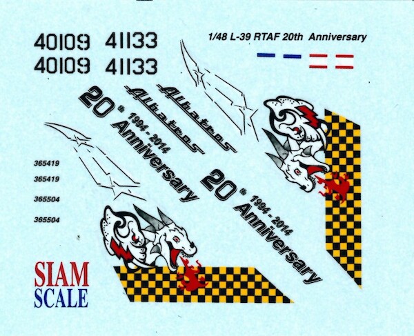 L39ZA Albatros (20th anniversary Royal Thai Air Force) SSN48052