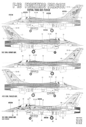 F16A/B Fighting Falcon (Royal Thai AF)  SSN72014