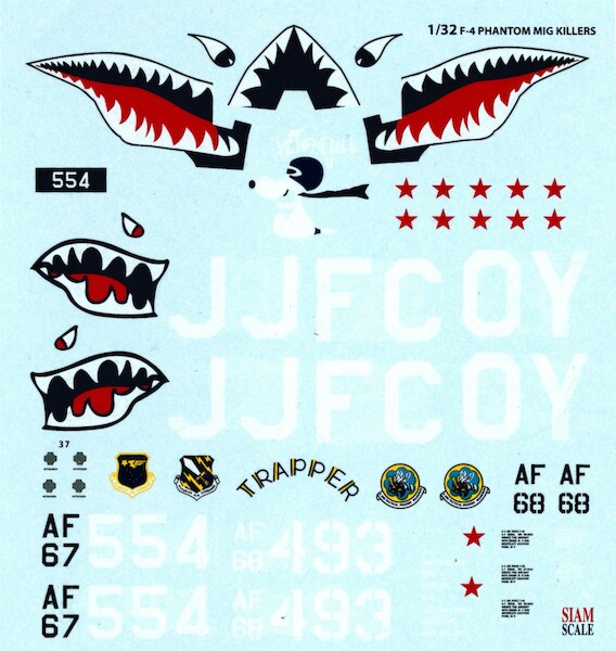 F4C/D Phantom (USAF MiG Killers) SSNUSAF32001