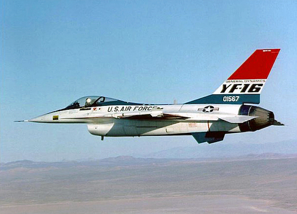 Decals for YF16 Prototype US-YF16