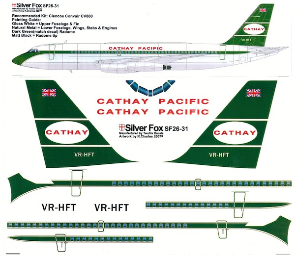 Convair CV880 (Cathay Pacific OC)  sf26-31
