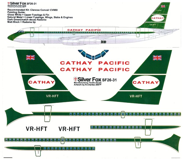 Convair CV880 (Cathay Pacific OC) sf26-31