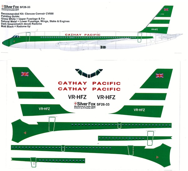 Convair CV880 (Cathay Pacific)  sF26-33