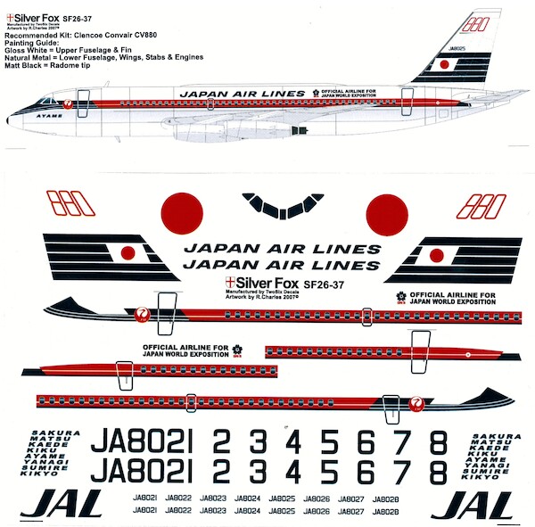Convair CV880 (Japan Airlines)  SF26-37