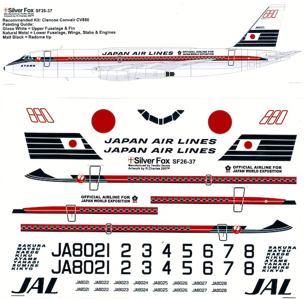 Convair CV880 (Japan Airlines) SF26-37