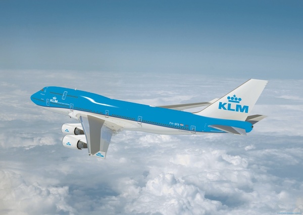 KLM Boeing 747-400 in flight Poster PH-BFB  POS-KL747-400