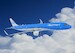 KLM Airbus A321neo in flight Poster 
