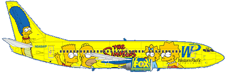 Boeing 737-300 (Western Pacific - Simpsons) SKy144-34