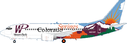 Boeing 737-300 (Western Pacific "Colorado Springs") SKY144-35