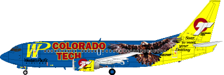 Boeing 737-300 (Western Pacific "Colorado Tech") SKY200-36