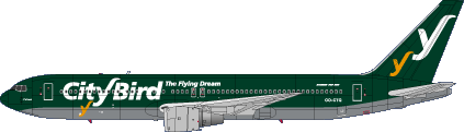 Boeing 767-300 (Citybird, the Flying Dream)  SKY200-50