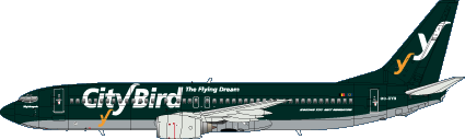 Boeing 737-400/-800 (Citybird, the Flying Dream)  SKy200-60