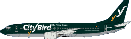 Boeing 737-400/-800 (Citybird, the Flying Dream) SKy200-60