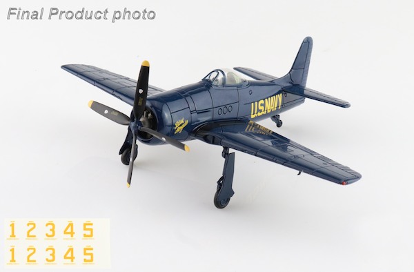 Grumman F8F-1B Bearcat Blue Angels US Navy, 1946 season (with decals for 1 to 5 airplanes) SM1012