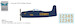 Grumman F8F-1B Bearcat Blue Angels US Navy, 1946 season (with decals for 1 to 5 airplanes)